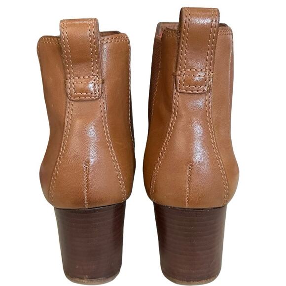 Madewell The Regan leather Chelsea boot size 8 in brown pull on size gored - Picture 8 of 11